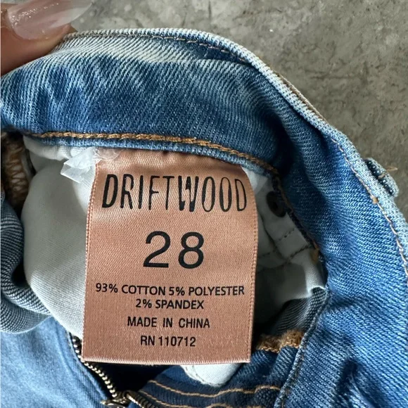 DRIFTWOOD Light Blue Skinny Jeans with Embellishments - Picture 6 of 6